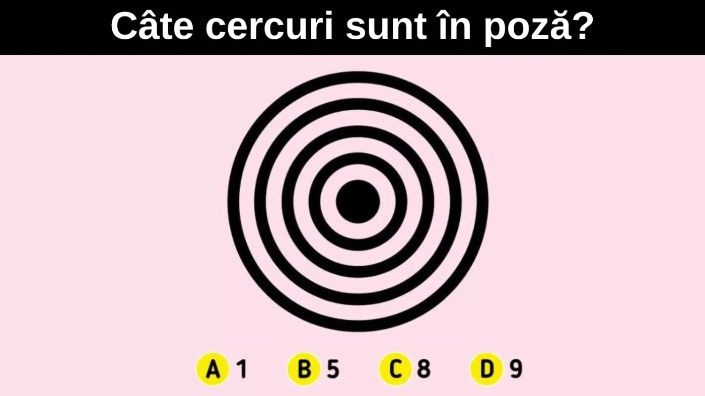 Test IQ | Numai geniile adevărate văd câte cercuri sunt în această poză, în doar 5 secunde!