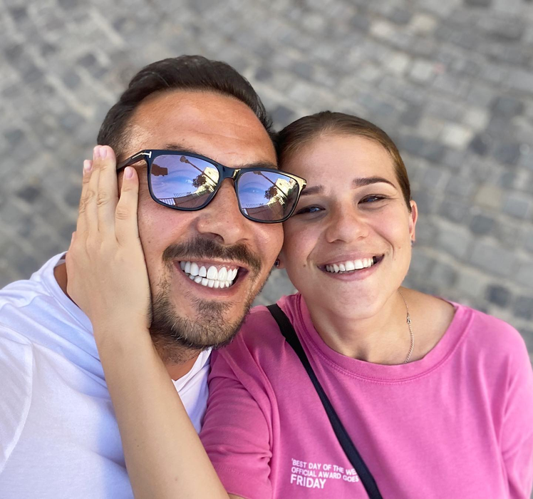 Ștefan Stan și Simona, fosta soție (Foto: Facebook)