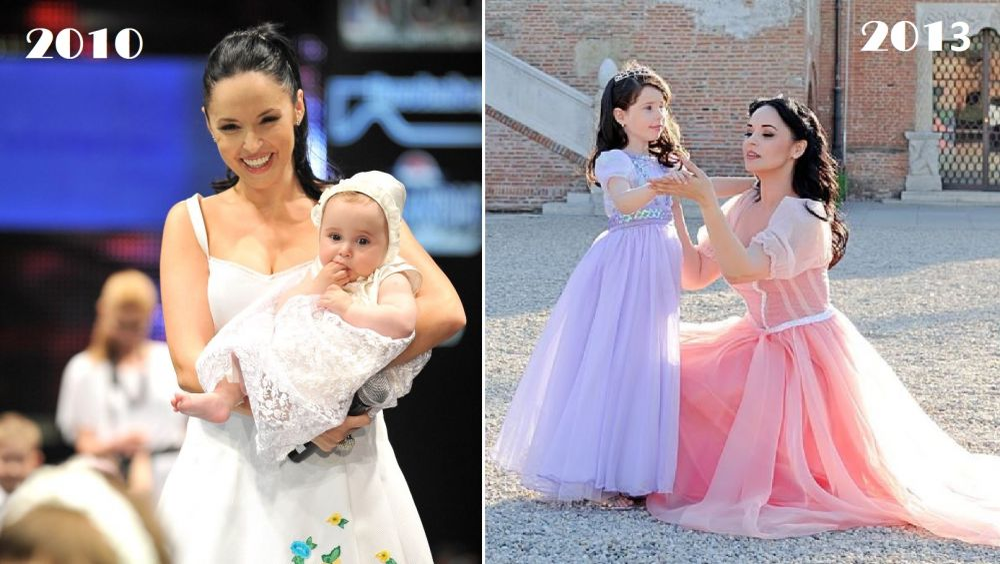 Cu cine seamănă mai mult fiica Andreei Marin și a lui Ștefan Bănică! Violeta are 12 ani și ochii ei sunt albaștri