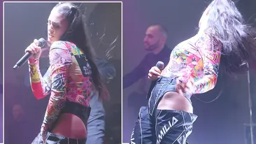 Antonia a comis gafa +18 a anului! A apărut pe scenă cu intimitățile la vedere