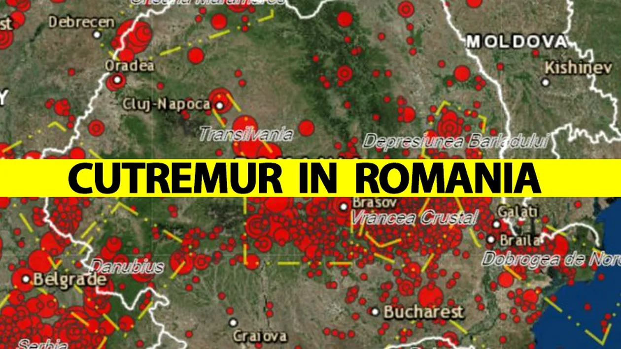 A fost cutremur azi-noapte în România! Lista orașelor afectate