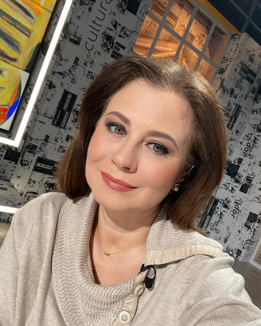 Corina Dănilă, la TVR / Foto: Facebook