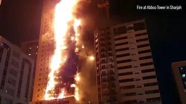 Incendiu nimicitor într-un zgârie-nori din Emiratele Arabe Unite! Sunt mai multe victime, iar pompierii se luptă cu flăcările infernale