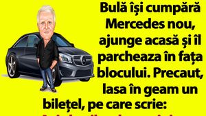 BANC | Bulă își cumpără Mercedes nou