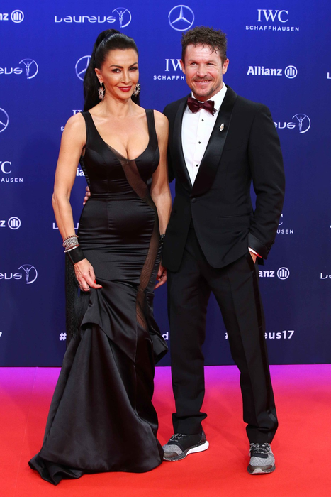 Monte Carlo, Monaco - 14 februarie 2017: Covorul roșu la Laureus World Sports Awards cu Felix Baumgartner și Mihaela Rădulescu. Foto: Profimedia