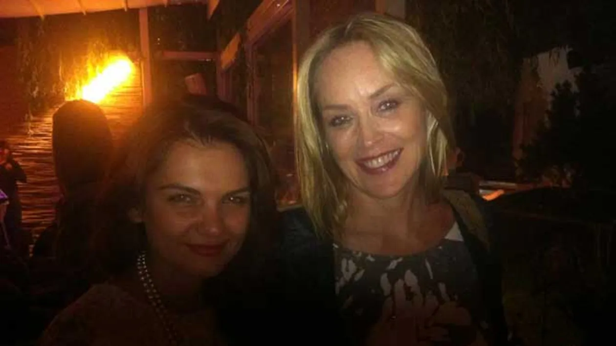 Malvina Cervenschi e mandra ca Sharon Stone a bagat-o in seama! Uite ce cadou i-a facut!