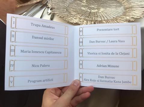 Programul artistic al nunții unde Valentin Dragnea și soția lui sunt nași © liberinteleorman.ro