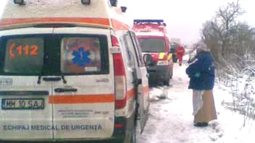 Grav accident rutier la Brasov! 11 persoane au fost ranite! In incident a fost implicat si un microbuz