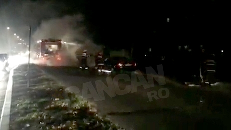 VIDEO. INCENDIU in Capitala! Au reusit sa se salveze in ultimul moment!
