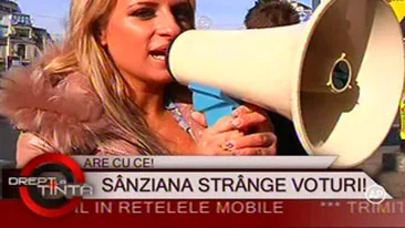 VIDEO Sanziana Buruiana a iesit in piata sa stranga semnaturi pentru a candidatura la Primaria Capitalei! Reactia bucurestenilor: Se gandeste mai mult la sex decat la primarie