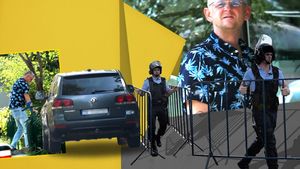 El a coordonat din umbră jandarmii la mitingul Diasporei. Bossul în cârjă are Touareg de serviciu și bodyguard!