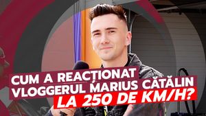 Viteză la limită! Cum a reacționat vloggerul Marius Cătălin la 250 km/h cu Porsche 911 GT3 Cup