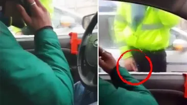 Acest şofer revoltat a refuzat să se dea jos din maşină atunci când a fost oprit de Poliţie! Totul a fost filmat de iubita acestuia, iar apoi...