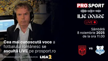 Ilie Dobre comentează LIVE pe ProSport.ro meciul C.S. Dinamo București – Metalul Buzău, sâmbătă, 8 noiembrie 2025, de la ora 11.00