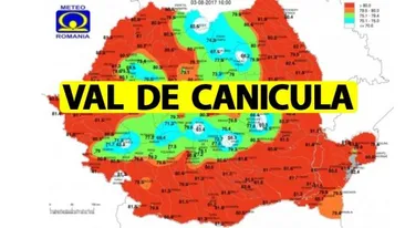 ANM anunță un val de caniculă în România! Temperaturi de peste 40 de grade Celsius