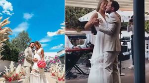 Cum s-au descurcat Dani Oțil și Gabriela Prisacariu la dansul mirilor, cu burtica de gravidă a fotomodelului