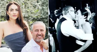 Laurențiu Reghecampf și Corina Caciuc și-au botezat băiețelul. Primele imagini de la creștinarea micuțului Landon