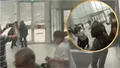 Video. Furtuna a spulberat o ușă rotativă de lângă Promenada Mall. Imagini apocaliptice