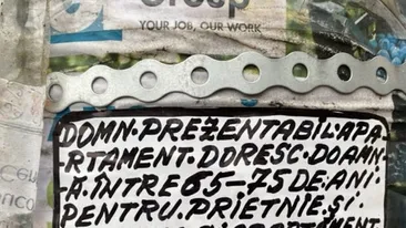 Anunț matrimonial pe un stâlp din Botoșani, devenit viral: Domn prezentabil, apartament, doresc doamnă 65-75 de ani, pentru prietenie și.. Finalul e imprevizibil!