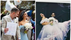 Câți lei costă rochia purtată de Oana Moșneagu la cununia civilă. Soția lui Vlad Gherman nu s-a uitat deloc la bani!