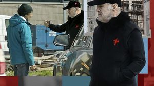 Imagini colosale cu Gigi Becali la grandiosul lăcaș de cult pe care l-a ridicat în Pipera. Prima “razie” din 2024! I-a băgat pe muncitori în ședință și…