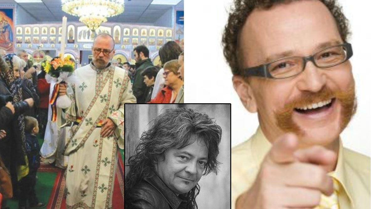 Actorul Ovidiu Cuncea a venit îmbrăcat în preot la înmormantarea lui Leo Iorga! E de nerecunoscut acum! EXCLUSIV