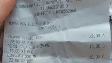 Cât a avut de achitat un turist român la Mamaia Sat pentru două şezlonguri şi 3 băuturi? Nota de plată l-a lăsat mască