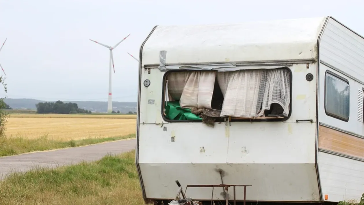 Situație incredibilă în Cluj! De o săptămână cadavrul unui bărbat zace într-o rulotă, deși vecinii au anunțat autoritățile. „Nu e o prioritate pentru ei”