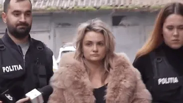 Primele imagini cu Amalia Bellantoni încătușată! A fost ridicată de mascați din casă, alături de soțul ei