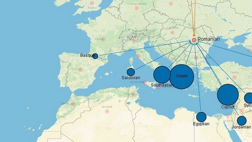 Sigur nu stiai asta! Vezi cu ce populatii sunt inruditi romanii, conform unei noi harti genetice!