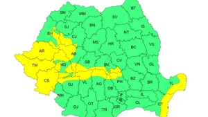 Avertizare ANM. A fost emis un cod galben de vijelii și vânt puternic. Care sunt zonele vizate
