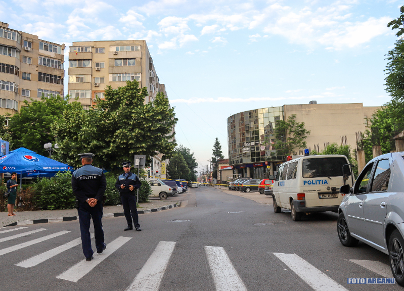 Alertă cu bombă la o bancă din centrul orașului Giurgiu. Pirotehniștii au ajuns, de urgență, la fața locului