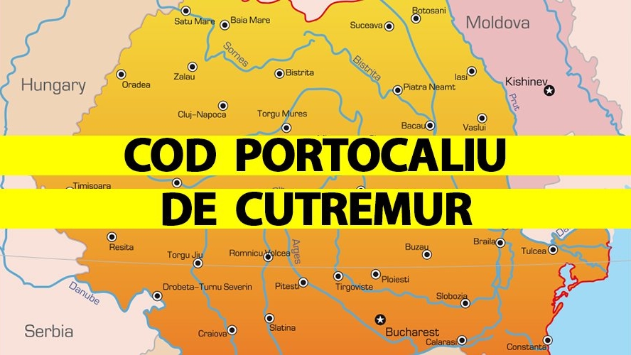 Două cutremure puternice în România, la orele 00:05 și 05:23, cele mai mari din 2019. Urmează al treilea seism?! INFP a emis codul portocaliu