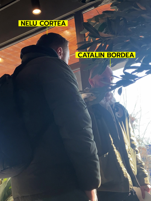 Cătălin Bordea și Nelu Cortea, în florărie (SURSA FOTO: CANCAN.RO)