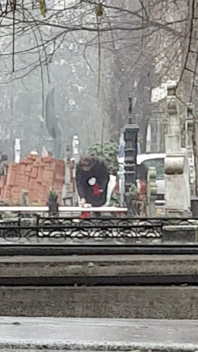 Văduva lui Fane Spoitoru
i-a împodobit mormântul 
celui mai cunoscut interlop al României