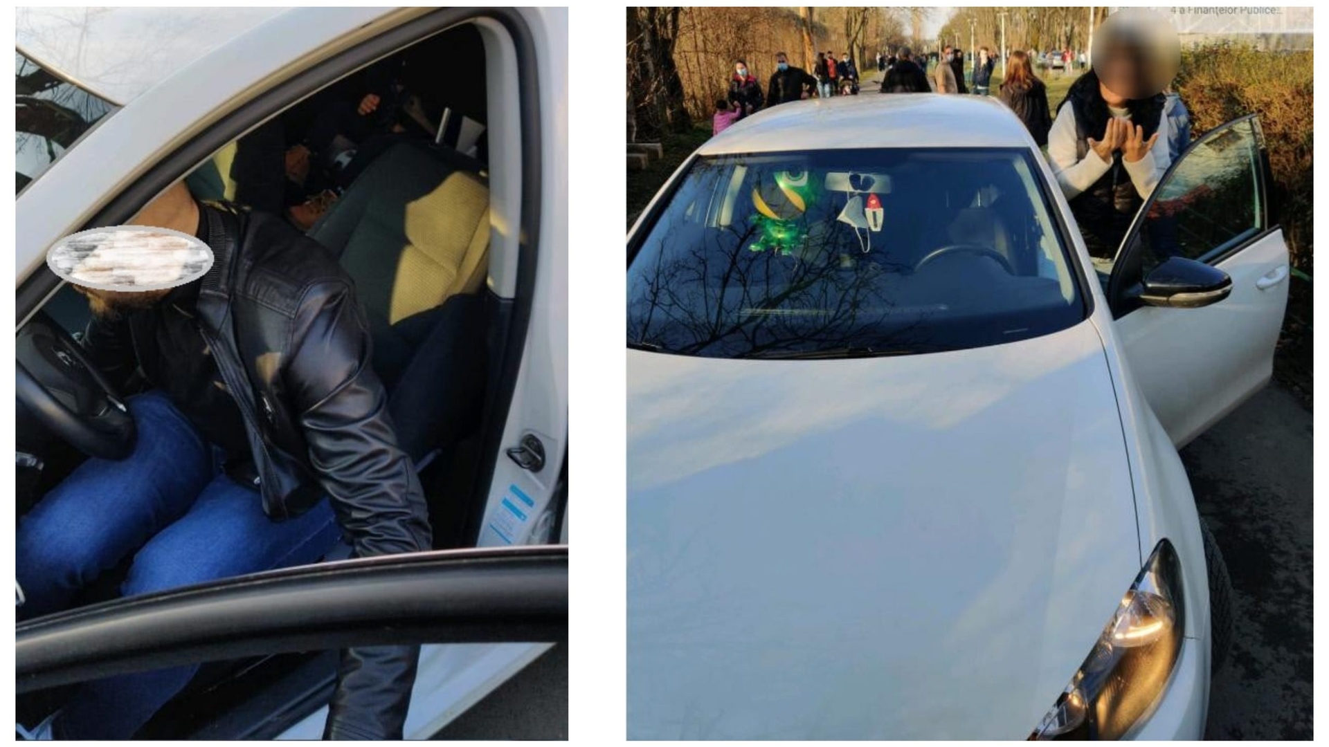 Agent de poliție, lovit intenționat cu mașina de un șofer care intrase ilegal cu automobilul în Parcul Tineretului