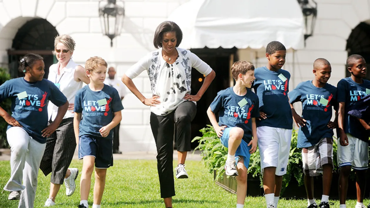 Prima doamna a SUA e in mare forma!