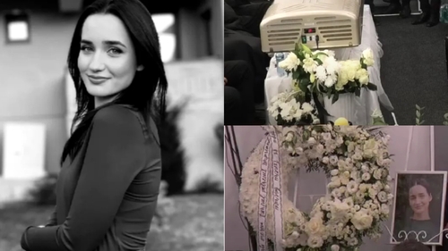 Amalia Semeniuc, tânăra rănită grav în accidentul din Suceava în care au murit mama și sora ei, a fost înmormântată. Imaginile durerii!