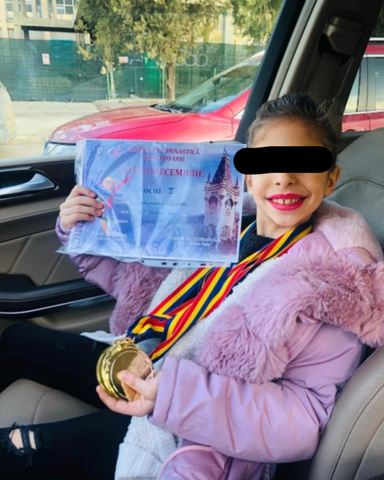 Fiica lui Costel Corduneanu face performanță în gimnastică, de la 9 ani. Elisa calcă pe urmele tatălui ei