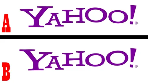 Test IQ cu 10 întrebări virale | Prima: Care dintre cele 2 logo-uri Yahoo e corect?