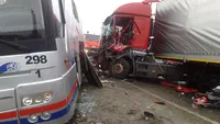 Un mort şi trei răniti în urma unui accident grav pe autostrada A2!