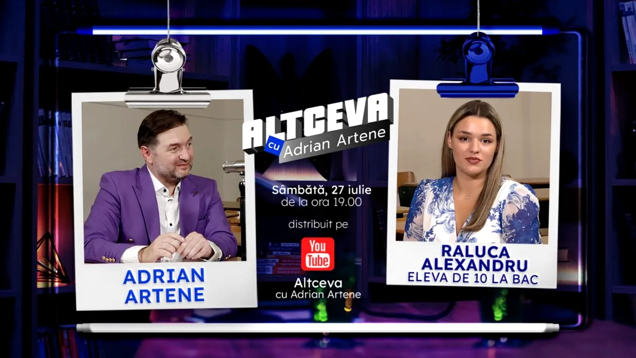 Ea este eleva care a luat BAC-ul cu 10 pe linie! Raluca Alexandru, un soi de Nadia Comăneci la învățătură | EXCLUSIV ALTCEVA CU ADRIAN ARTENE