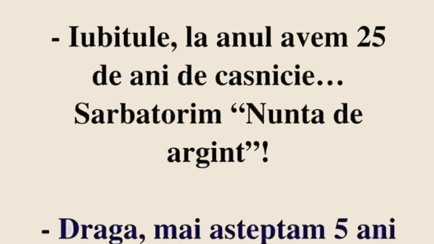 BANCUL ZILEI | Ce urmează după "nunta de argint", de fapt
