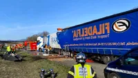 Tragedie românească, în Franța! O șoferiță de TIR a murit strivită în cabină, în urma unui accident cumplit