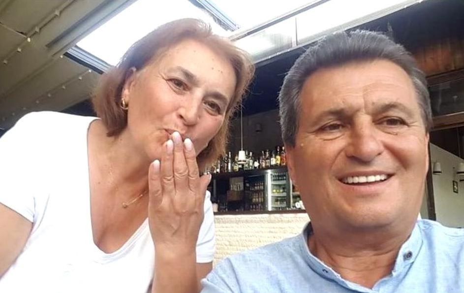 Nea Mărin, alături de soția sa