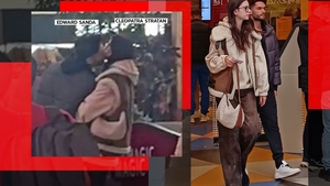 S-au sărutat cu patos! Cleopatra Stratan și Edward Sanda nu au mai rezistat și au făcut-o chiar pe scările rulante!