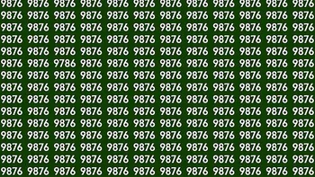Test de perspicacitate | Găsiți numărul 9786 „pierdut” dintre numerele 9876 din imagine!