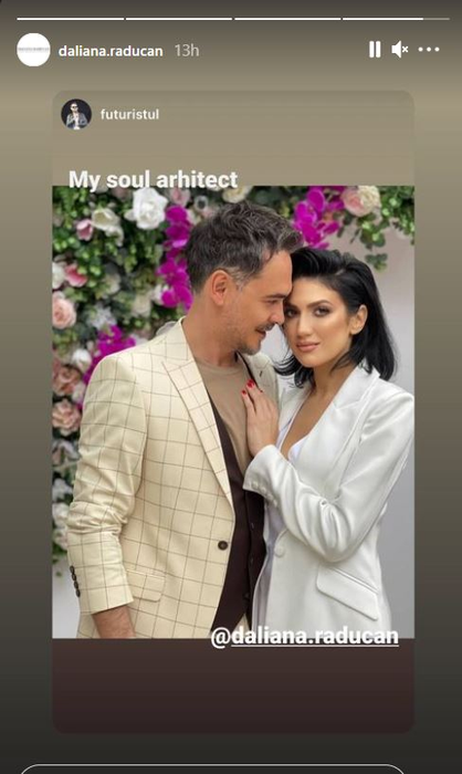Ce ținută sexy a purtat iubita lui Răzvan Simion la cununia Gabrielei Prisăcariu cu Dani Oțil! Alintul folosit de prezentator pentru Daliana Răducan | FOTO