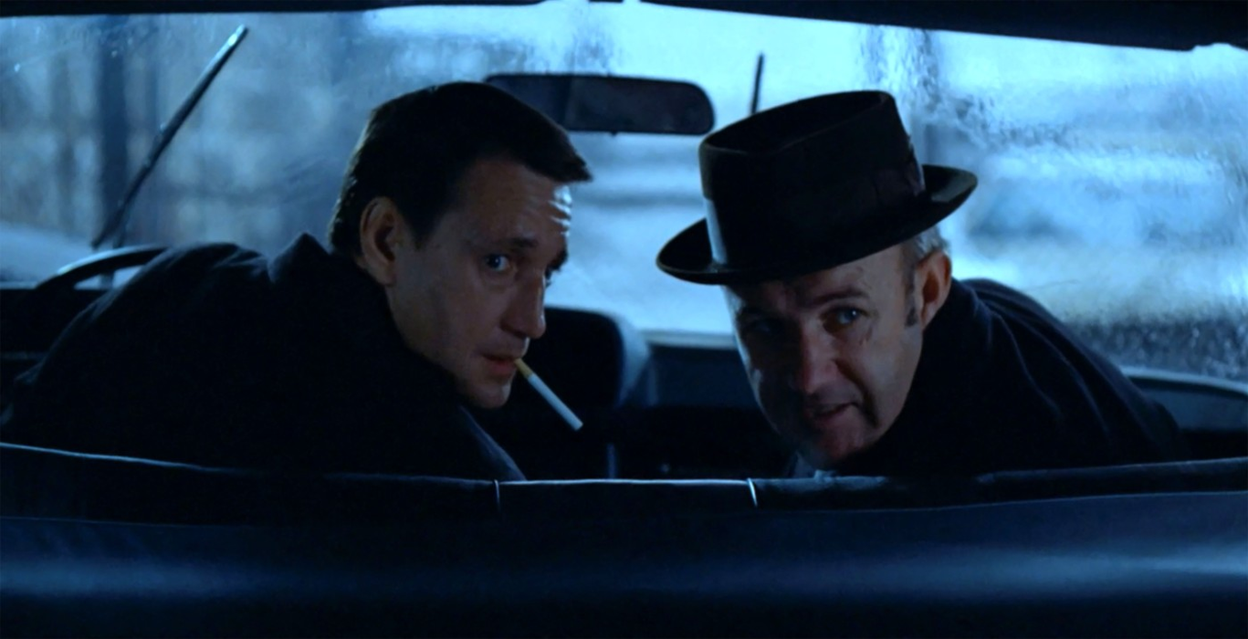 THE FRENCH CONNECTION - FILM STILLS. 1971 . 
USA.  Gene Hackman and Roy Scheider  in The French Connection - (C)20th Century Fox -  a 1971 American action thriller film directed by William Friedkin and starring Gene Hackman, Roy Scheider, and Fernando Rey. The screenplay, by Ernest Tidyman, is based on Robin Moore's 1969 nonfiction book about narcotics detectives Eddie Egan and Sonny Grosso. 
Released 1971.
Captioned 24 March 2025.
Ref: LMK110-MB112-240325
Supplied by LMKMEDIA. Editorial Only.
Landmark Media is not the copyright owner of these Film or TV stills but provides a service only for recognised Media outlets. pictures@lmkmedia.com,Image: 979870558, License: Rights-managed, Restrictions: Supplied by Landmark Media. Editorial Only. Landmark Media is not the copyright owner of these Film or TV stills but provides a service only for recognised Media outlets. Per la presente foto non č stata rilasciata liberatoria. Ai sensi di legge e come giŕ, Model Release: no