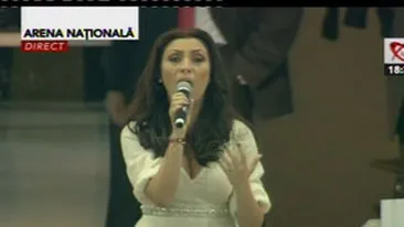 Andra a intonat Imnul National la mitingul USL in fata a 60 de mii de oameni!